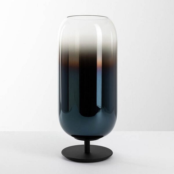 Stolní lampa Artemide, Gople, Modrá, Obývací pokoj, Sklo, Design