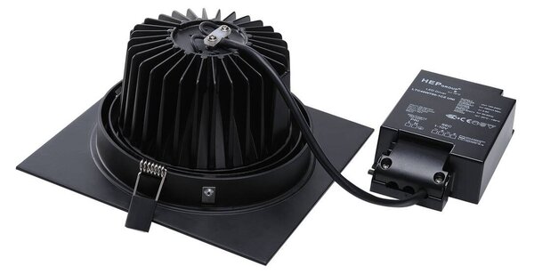 LA 114280 NEW TRIA DL čtvercová sada matná černá 230V/700mA LED 25W 30° 2700K - BIG WHITE (SLV)