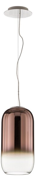 Závěsná svítidlo Artemide, Gople, stmívatelné, Hnědá / Rezavá, Obývací pokoj, Sklo, Design