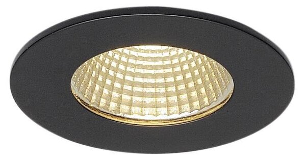 LA 114420 PATTA-I zápustná matná černá kruhová 230V/500mA LED 9W 38° IP65 3000K - BIG WHITE (SLV)
