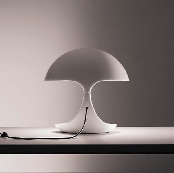 Stolní lampa Martinelli Luce, Cobra, Bílá, Obývací pokoj, Plast, Design