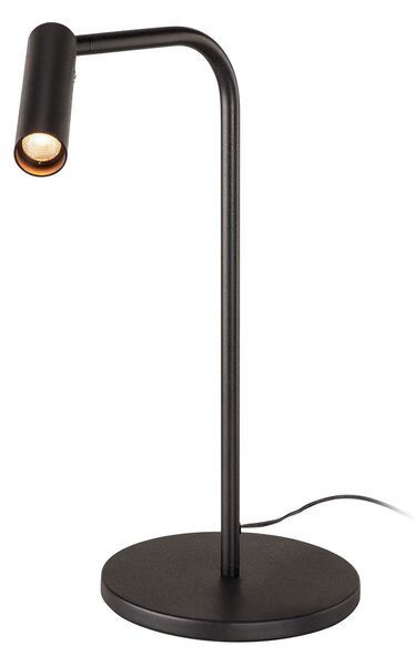 Stolní lampa SLV, Karpo, stmívatelné, Černá, Pracovna, Kov, Moderní