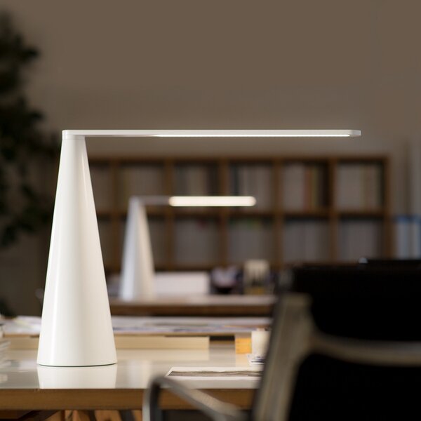 Stolní lampa Martinelli Luce, Elica, Bílá, Obývací pokoj, Kov, Moderní