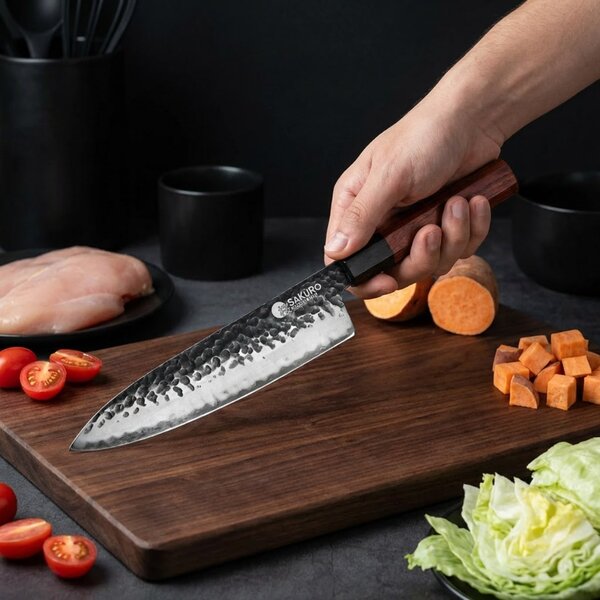 Sada kuchyňských nožů z japonské oceli SaKuRo Eben