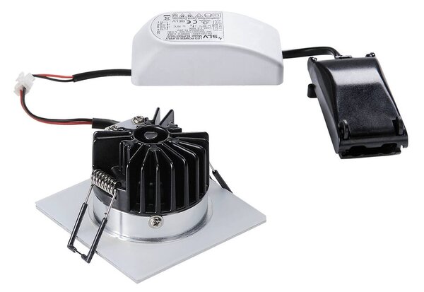 LA 114436 PATTA-I zápustná česaný hliník hranatá 230V/500mA LED 9W 38° 3000K - BIG WHITE (SLV)