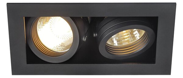 LA 115520 KADUX GU10 II matná černá 230V GU10 2x50W - BIG WHITE (SLV)