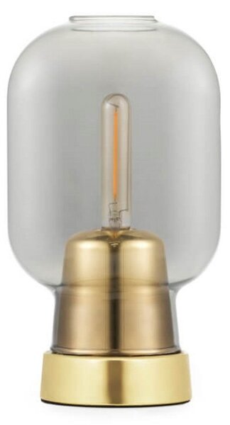 Stolní lampa Normann Copenhagen, Šedá, Obývací pokoj, Sklo