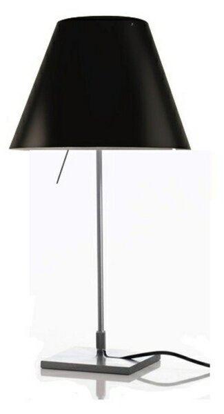 Stolní lampa Luceplan, Černá, Obývací pokoj, Hliník