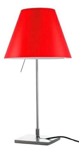 Stolní lampa Luceplan, Červená, Obývací pokoj, Hliník