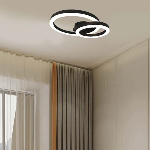 LED Stropní svítidlo LED/20W/230V 3000K černá