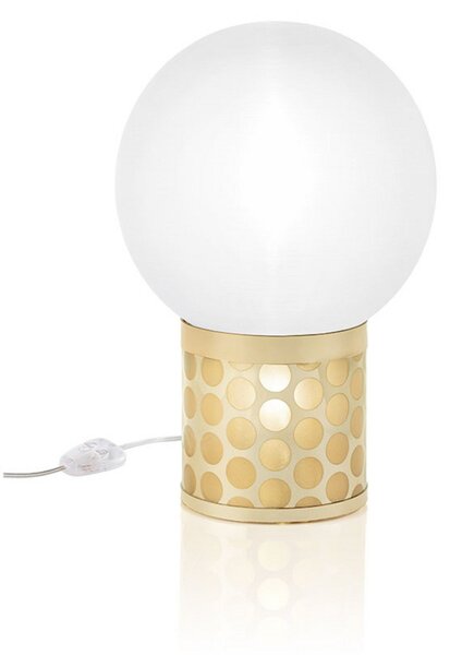Stolní lampa Slamp, Zlatá / mosazná, Obývací pokoj, Plast