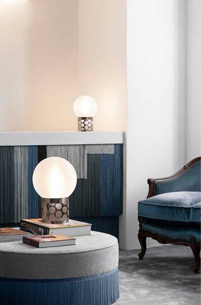 Stolní lampa Slamp, Zlatá / mosazná, Obývací pokoj, Plast