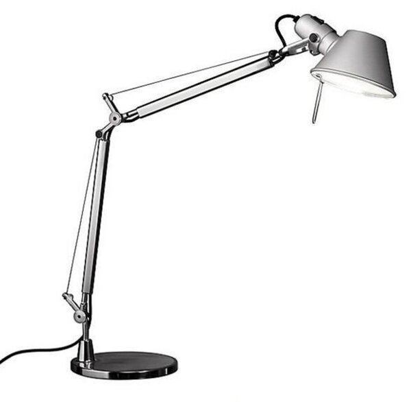 Stolní lampa Artemide, Metalická, Pracovna, Hliník, Design