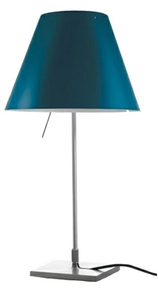 Stolní lampa Luceplan, Modrá, Obývací pokoj, Hliník