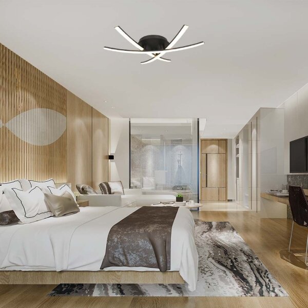 LED Stropní svítidlo LED/20W/230V 3000K černá