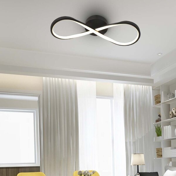 LED Stropní svítidlo LED/24W/230V 3000K černá