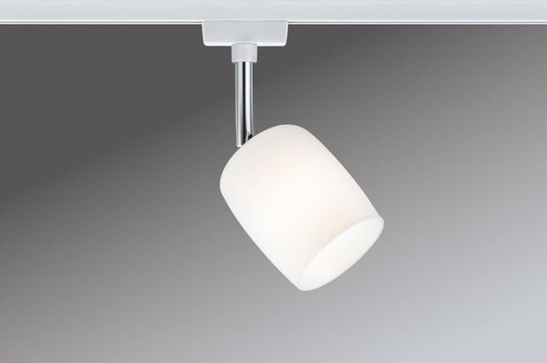 P 95342 URail spot Blossom bílá satin sklo max. 10W G9 - PAULMANN