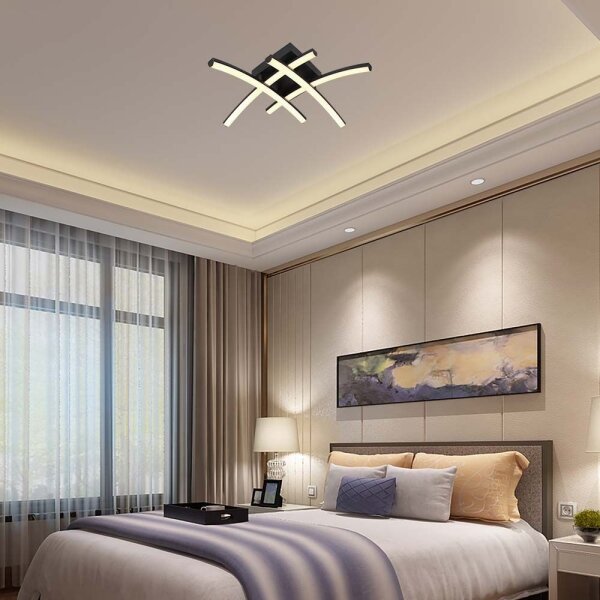 LED Stropní svítidlo LED/24W/230V 3000K černá