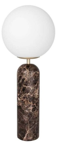 Stolní lampa Globen Lighting, Torrano, Hnědá / Rezavá, Obývací pokoj, Sklo, Design