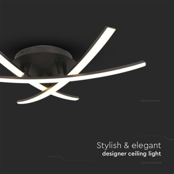 LED Stropní svítidlo LED/20W/230V 3000K černá