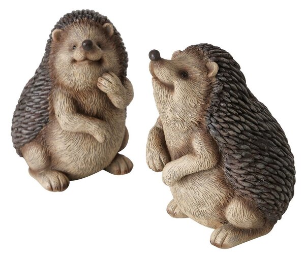 Zahradní figurka z polyresinu Maggy, sada 2ks, 12 cm, hnědá