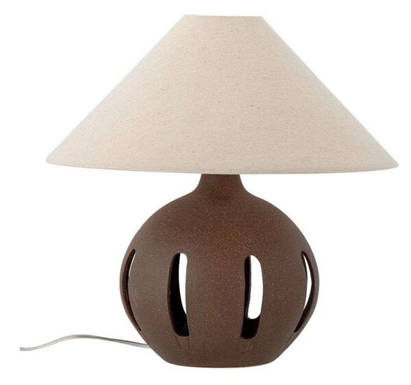 Stolní lampa Bloomingville, Hnědá / Rezavá, Obývací pokoj, Kámen