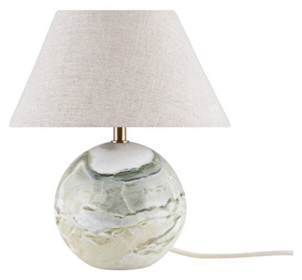 Stolní lampa Globen Lighting, Zelená, Obývací pokoj, Tkanina / Textil