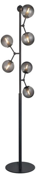 Stojací Lampa Halo Design, Šedá, Obývací pokoj, Kov