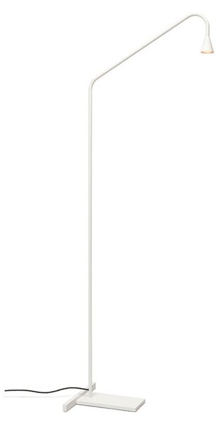 Stojací Lampa Trizo21, Bílá, Obývací pokoj, Mosaz