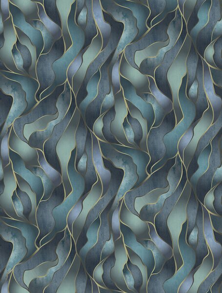 Grafická vliesová obrazová tapeta na zeď, modrá, FW4010-2, Feature Walls, Decoprint