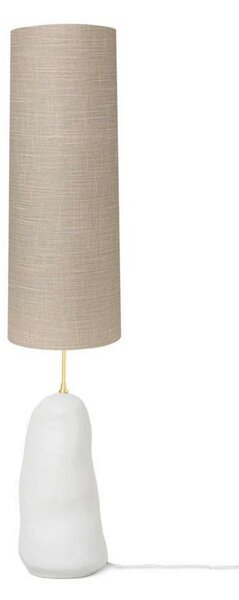 Stojací Lampa ferm LIVING, Bílá, Obývací pokoj, Tkanina / Textil