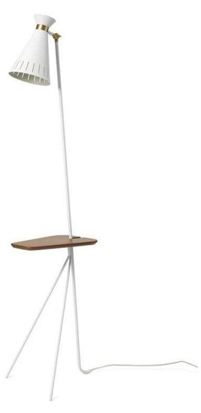 Stojací Lampa Warm Nordic, Cone, Bílá, Obývací pokoj, Kov, Vintage