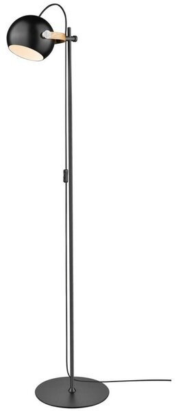 Stojací Lampa Halo Design, Černá, Obývací pokoj, Sklo