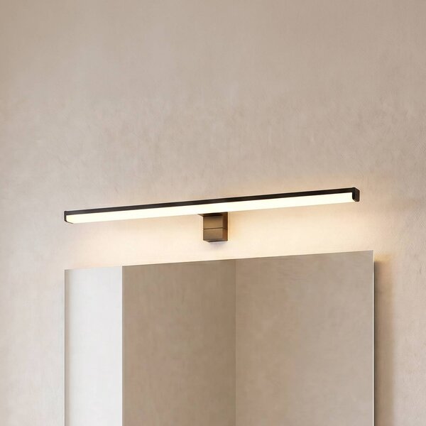 Trio Lighting LED nástěnné světlo Lino, černá matná/bílá, Černá, Koupelna, Hliník, Moderní