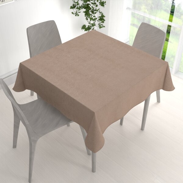 Biante Čtvercový ubrus/imitace broušené kůže Alcantara ALC-006 Béžový 40x40 cm
