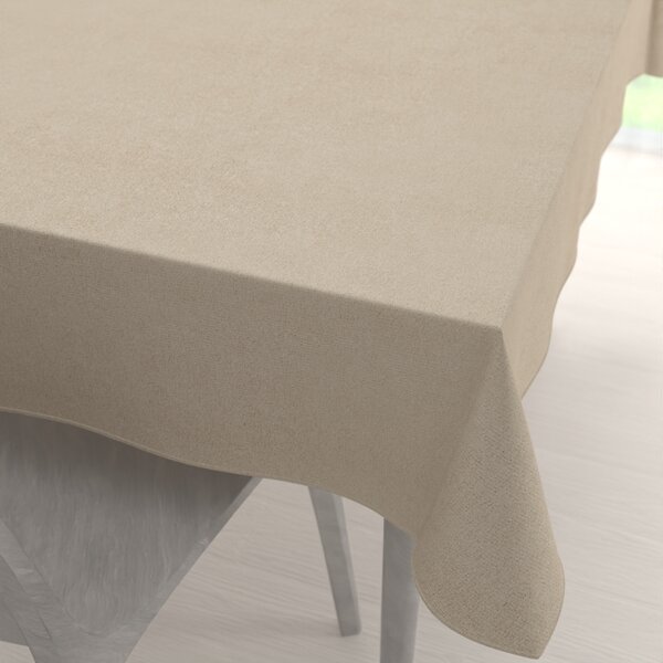 Biante Obdélníkový ubrus/imitace broušené kůže Alcantara ALC-007 Krémově béžový 50x100 cm