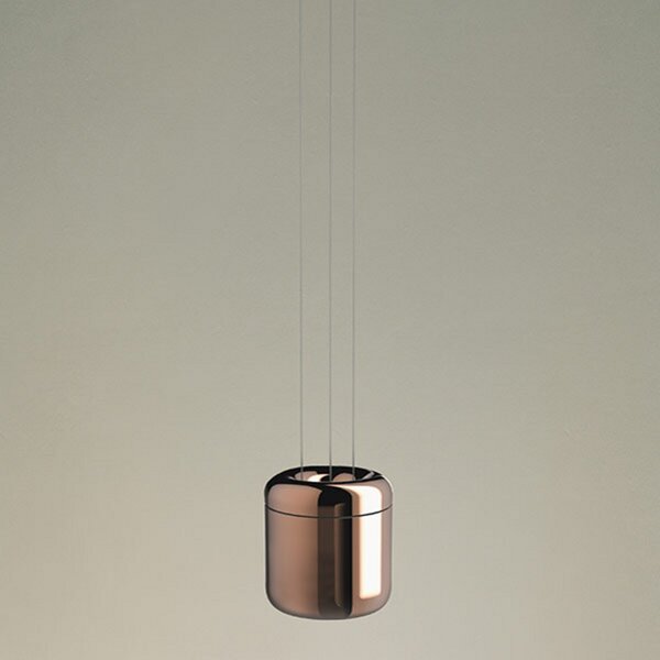 Závěsná svítidlo Serien Lighting, Cavity Suspension S, stmívatelné, Bronzová / starobylá mosaz, Obývací pokoj, Kov, Design