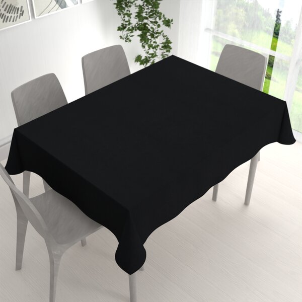 Biante Obdélníkový ubrus/imitace broušené kůže Alcantara ALC-012 Černý 50x100 cm