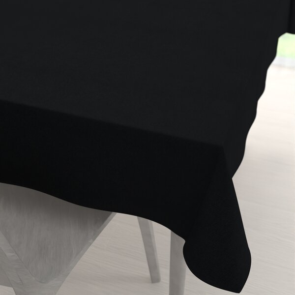 Biante Obdélníkový ubrus/imitace broušené kůže Alcantara ALC-012 Černý 50x100 cm