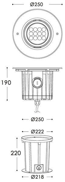 IMPR 730266 Zemní zápustné svítidlo Soft Flex 18 pojezdové - DEKOLIGHT
