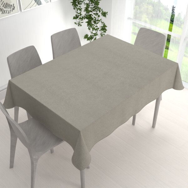 Biante Obdélníkový ubrus/imitace broušené kůže Alcantara ALC-014 Světle šedý 140x160 cm