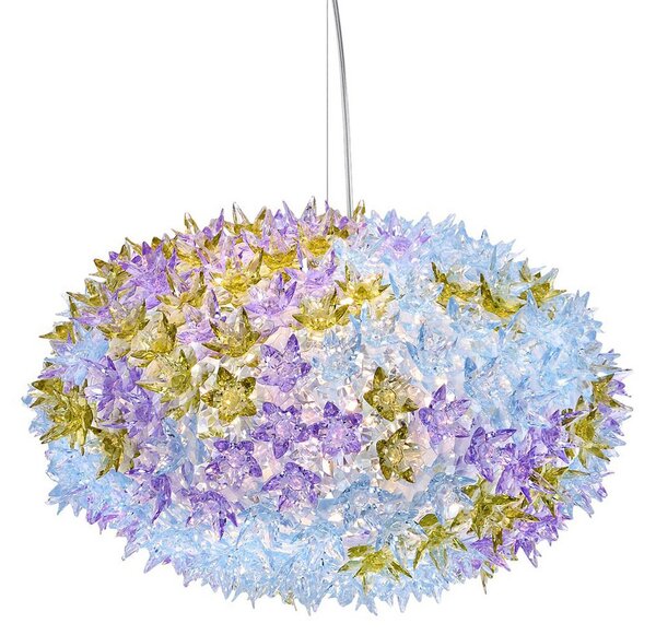 Závěsná svítidlo Kartell, Bloom S1, Fialová, Obývací pokoj, Plast, Design