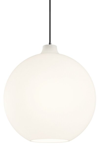 Závěsná svítidlo Louis Poulsen, Wohlert, stmívatelné, Bílá, Obývací pokoj, Sklo, Design