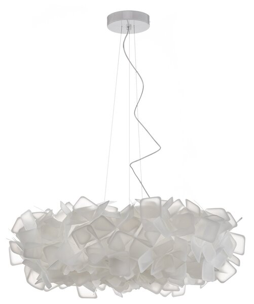 Závěsná svítidlo Slamp, Clizia, stmívatelné, Bílá, Obývací pokoj, Plast, Design