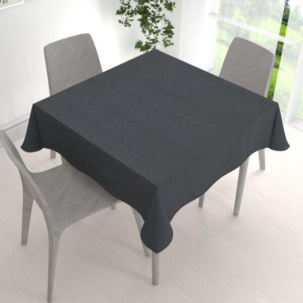Biante Čtvercový ubrus/imitace broušené kůže Alcantara ALC-016 Antracitově šedý 40x40 cm