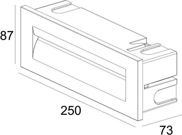 IMPR 763012 Nástěnné zápustné svítidlo Yvette III bílé 8,4W - DEKOLIGHT