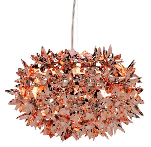 Závěsná svítidlo Kartell, Bloom S2, Měděná, Obývací pokoj, Plast, Design