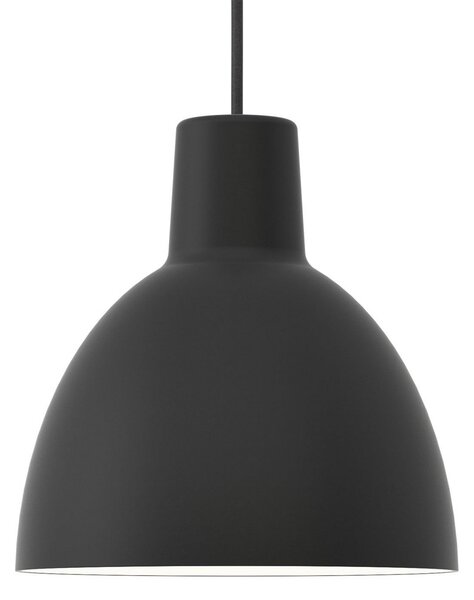 Závěsná svítidlo Louis Poulsen, Toldbod 250, stmívatelné, Černá, Obývací pokoj, Kov, Design