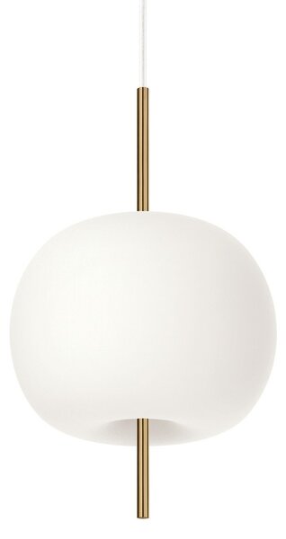 Závěsná svítidlo kdln, KUSHI 16, stmívatelné, Bílá, Obývací pokoj, Sklo, Design