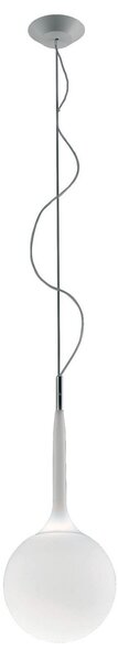 Závěsná svítidlo Artemide, Castore, stmívatelné, Bílá, Obývací pokoj, Sklo, Design
